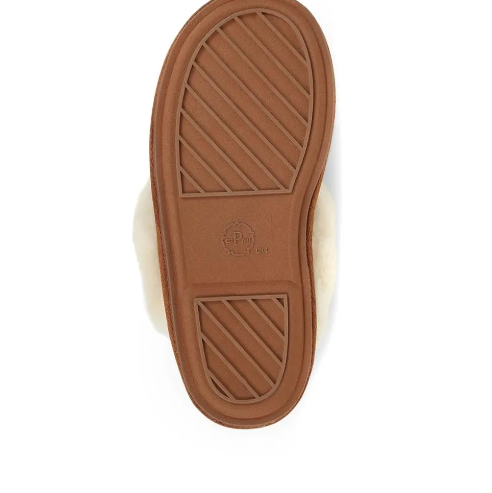 Ladies Sheepskin Slippers - Chestnut