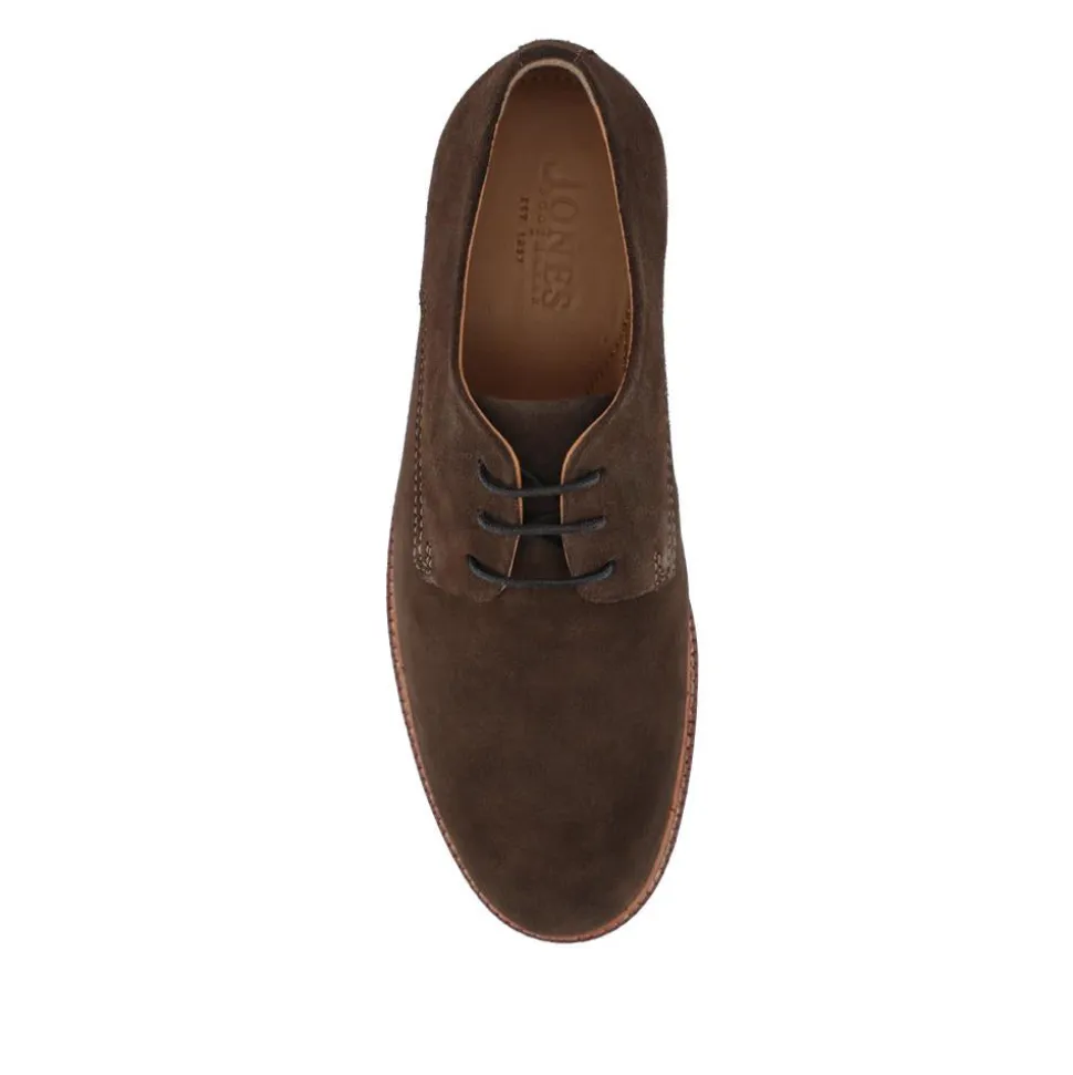 Lance Suede Leather Casual Lace Up Shoes - Dark Brown Suede