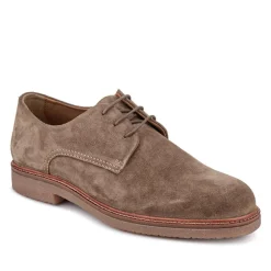 Lance Suede Leather Casual Lace Up Shoes - Taupe Suede