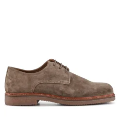 Lance Suede Leather Casual Lace Up Shoes - Taupe Suede