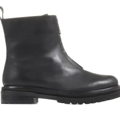 Lanie Zip Up Chunky Boots - Black