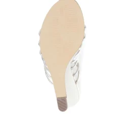 Laurella Leather Gladiator Wedges - Gold