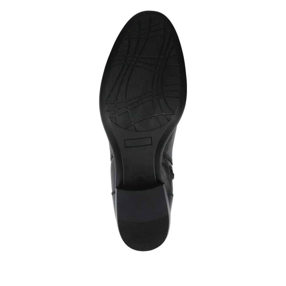 Laurelle Leather Zip Fasten Ankle Boots - Black