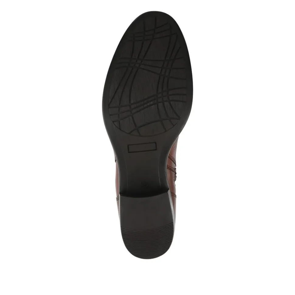 Laurelle Leather Zip Fasten Ankle Boots - Brown