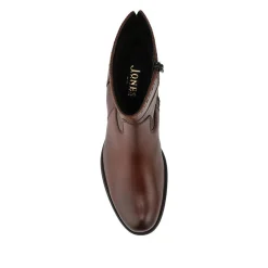 Laurelle Leather Zip Fasten Ankle Boots - Brown