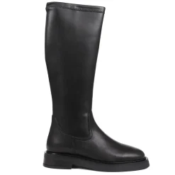Lauretta Leather Knee High Boots - Black