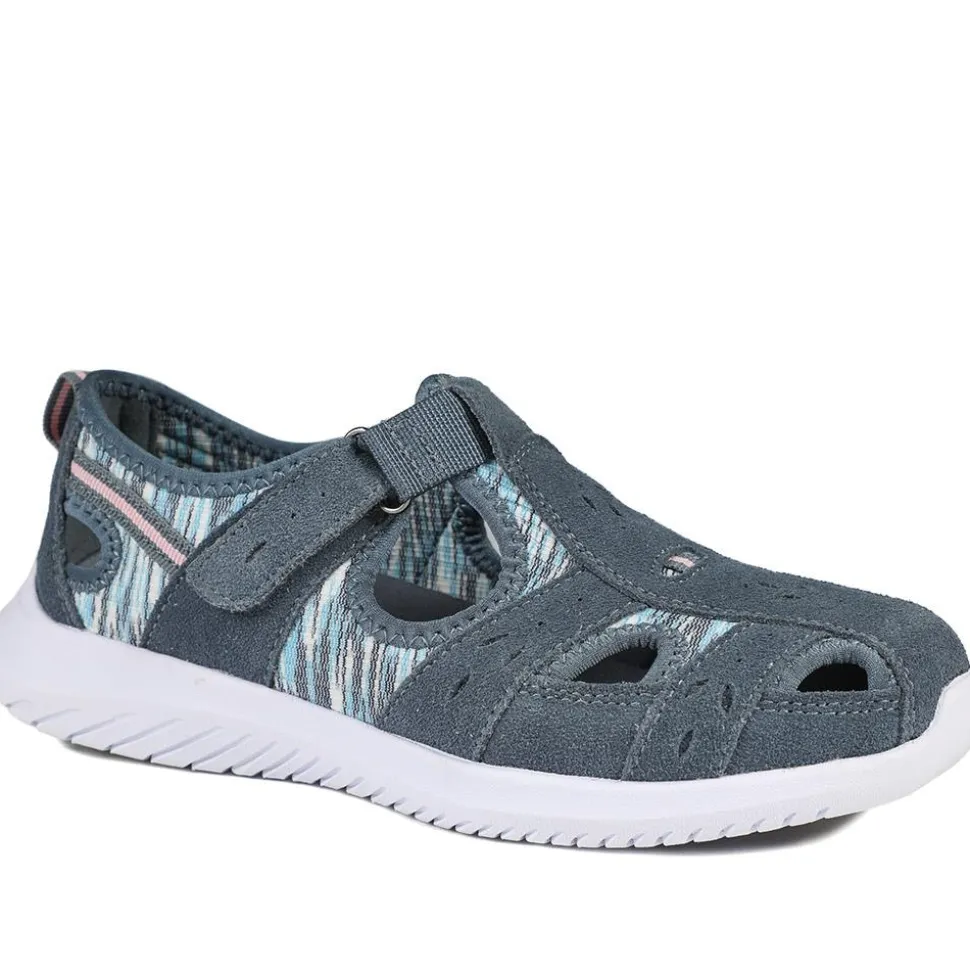 Leather Adventure Sandals - Denim Multi