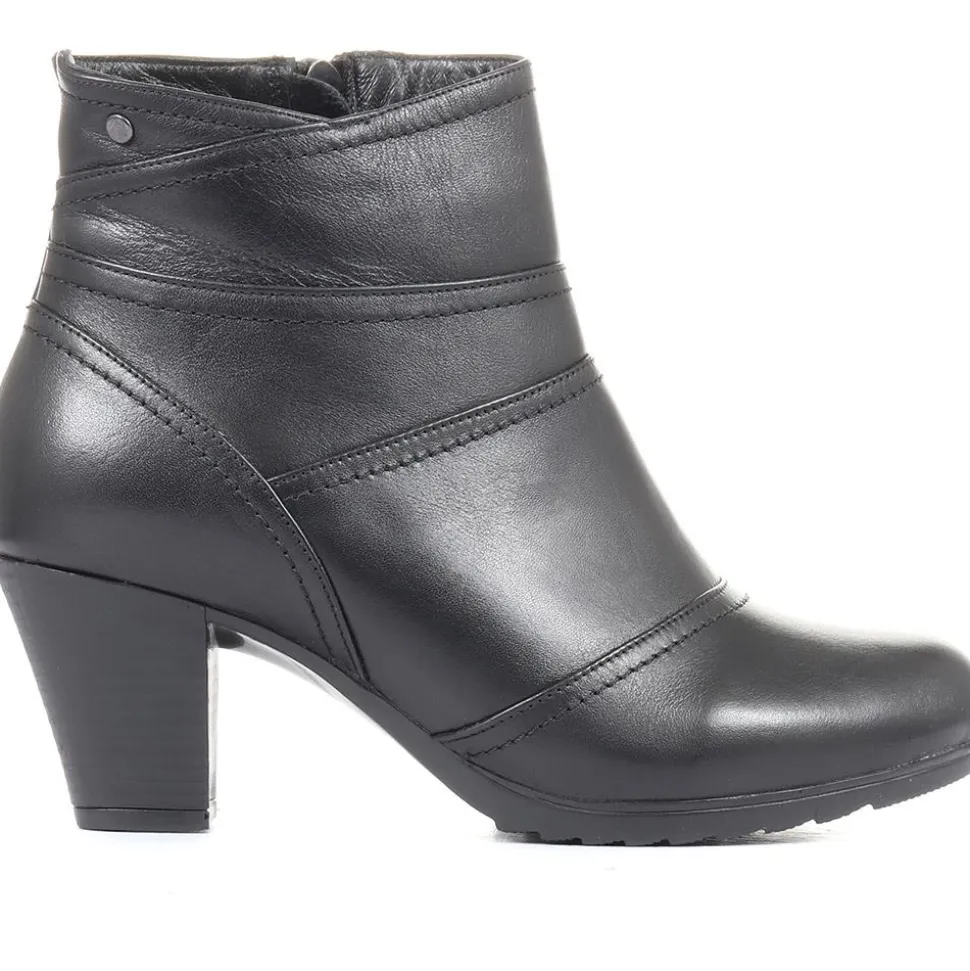 Leather Ankle Boots - Black