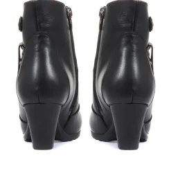 Leather Ankle Boots - Black