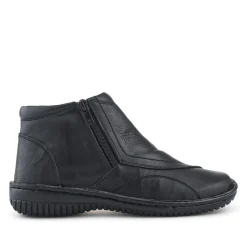 Leather Ankle Boots - Black