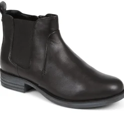 Leather Ankle Boots - Black