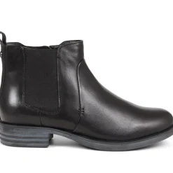 Leather Ankle Boots - Black