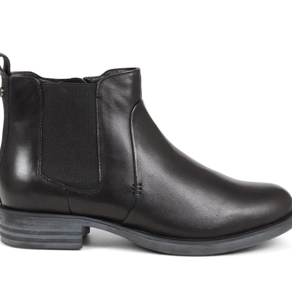 Leather Ankle Boots - Black