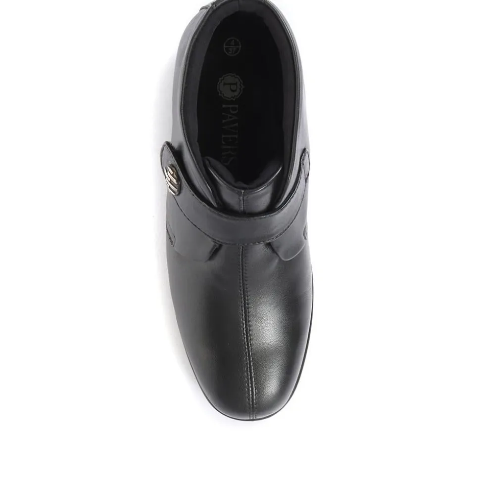 Leather Ankle Boots - Black