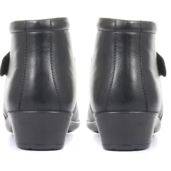 Leather Ankle Boots - Black