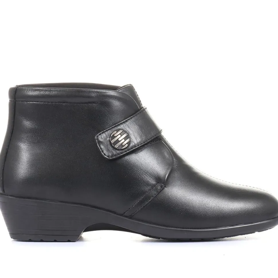 Leather Ankle Boots - Black