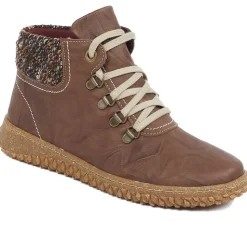 Leather Ankle Boots - Brown