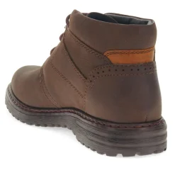 Leather Ankle Boots - Brown