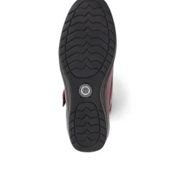 Leather Ankle Boots - Burgundy