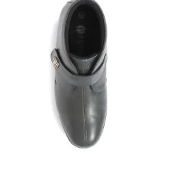 Leather Ankle Boots - Grey