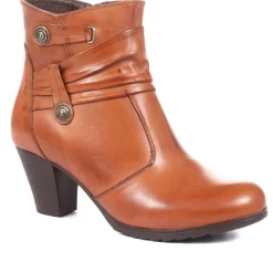 Leather Ankle Boots - Tan