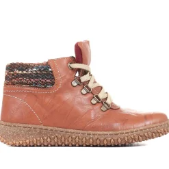 Leather Ankle Boots - Tan