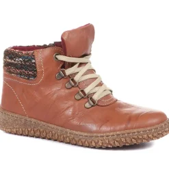 Leather Ankle Boots - Tan