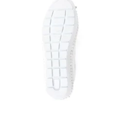 Leather Ballet Pumps - White