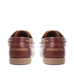 Leather Boat Shoes - Brown