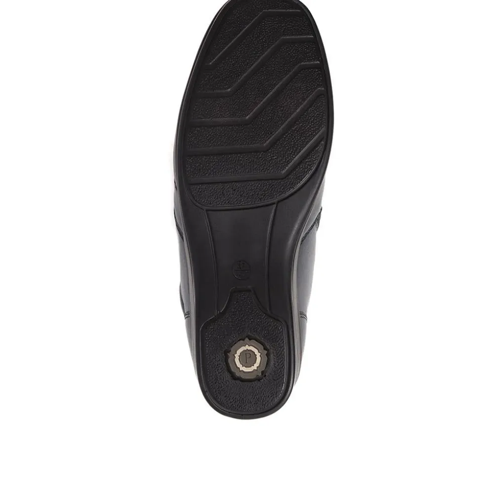 Leather Boots - Navy