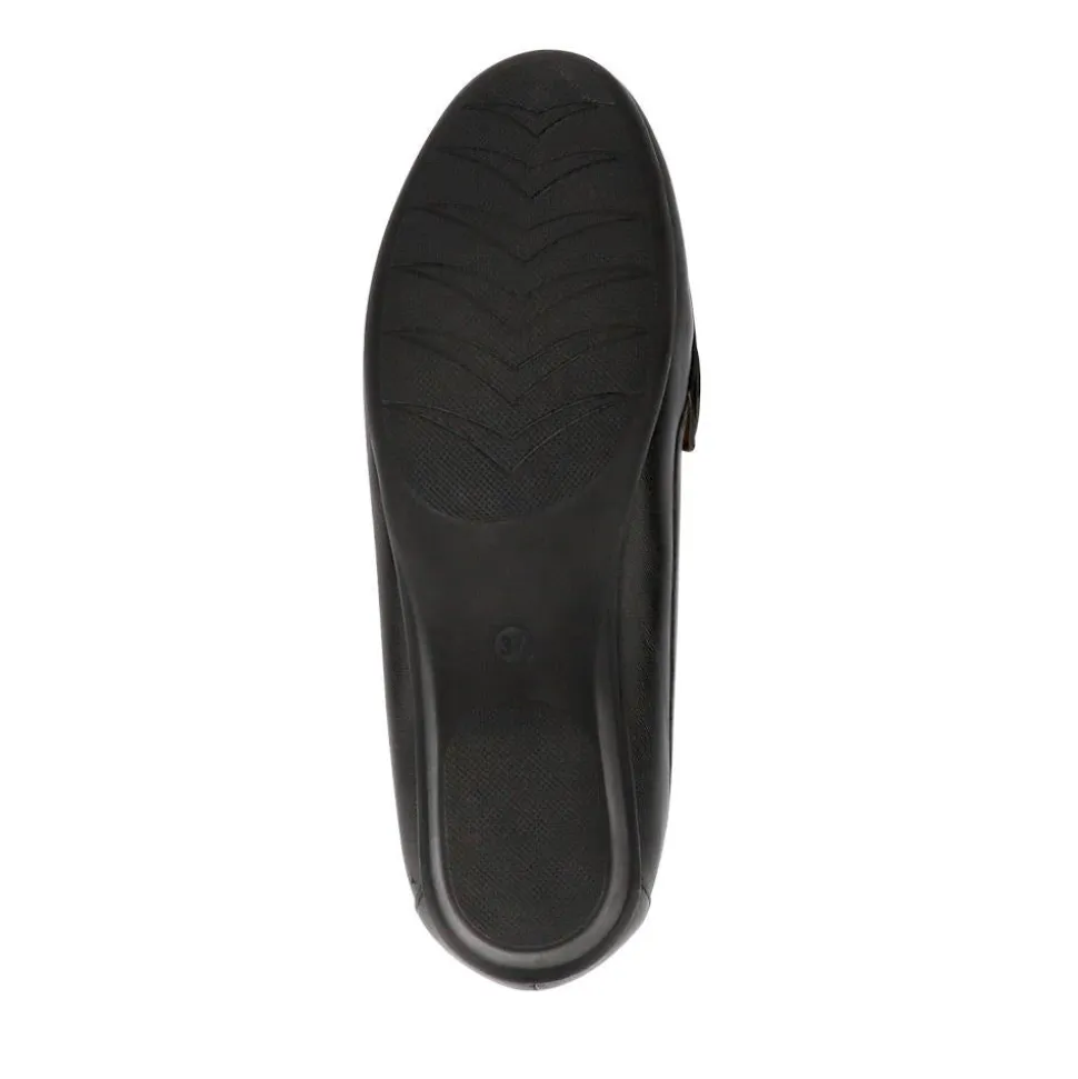 Leather Breathable Loafers - Black