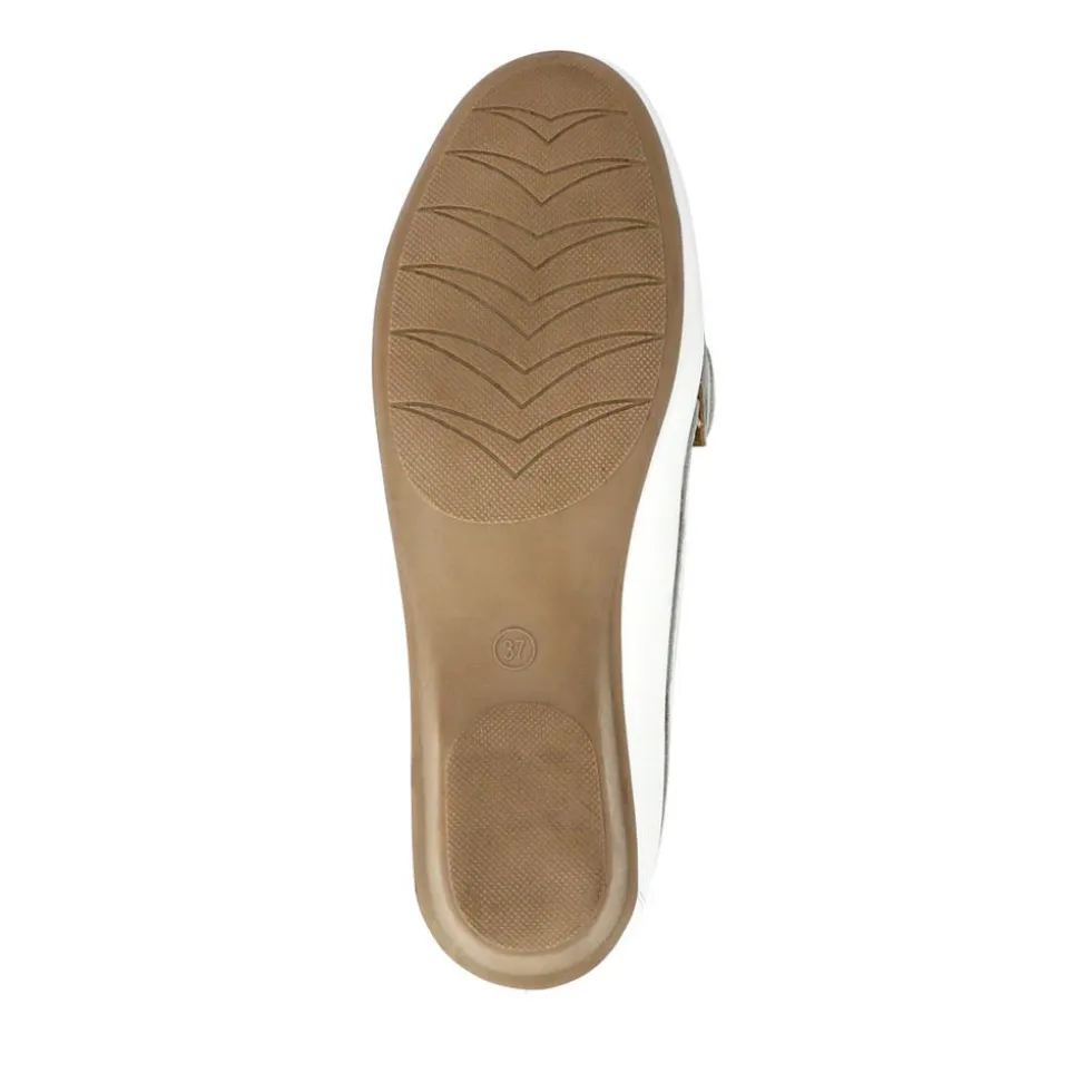 Leather Breathable Loafers - White