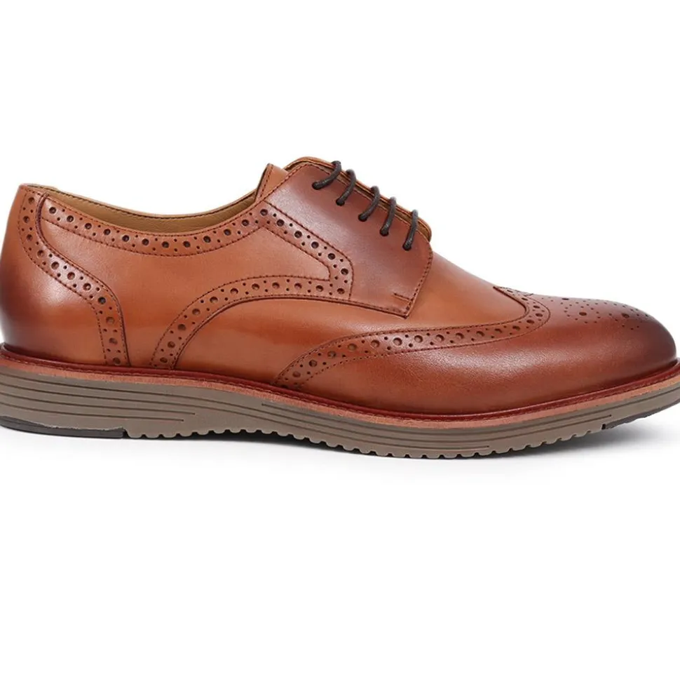 Leather Brogues - Tan