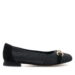 Leather Buckle-Detailed Pumps - Black