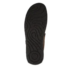 Leather Buckled Slip-On Shoes - Brown