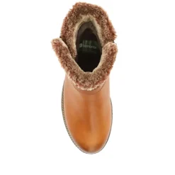 Leather Buckle-Fastening Ankle Boots - Tan