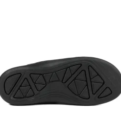 Leather Buckle Fastening Sandals - Black