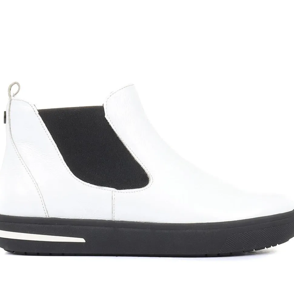 Leather Chelsea Boots - White
