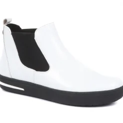 Leather Chelsea Boots - White