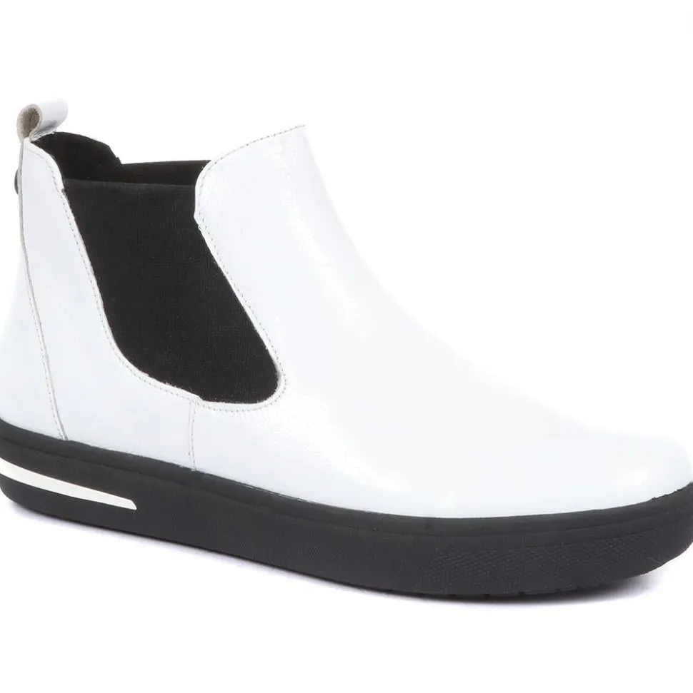 Leather Chelsea Boots - White
