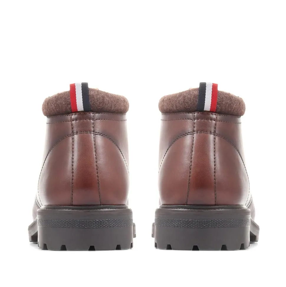 Leather Chukka Boots - Dark Brown