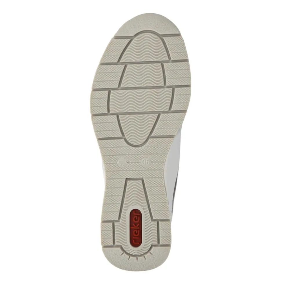 Leather Dual-Fastening Trainers - White