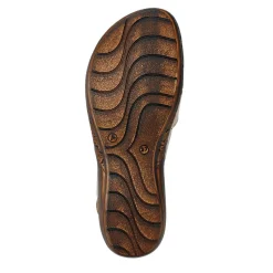 Leather Elasticated Sandals - Pewter