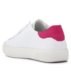 Leather Floral Patterned Trainers - White Multi