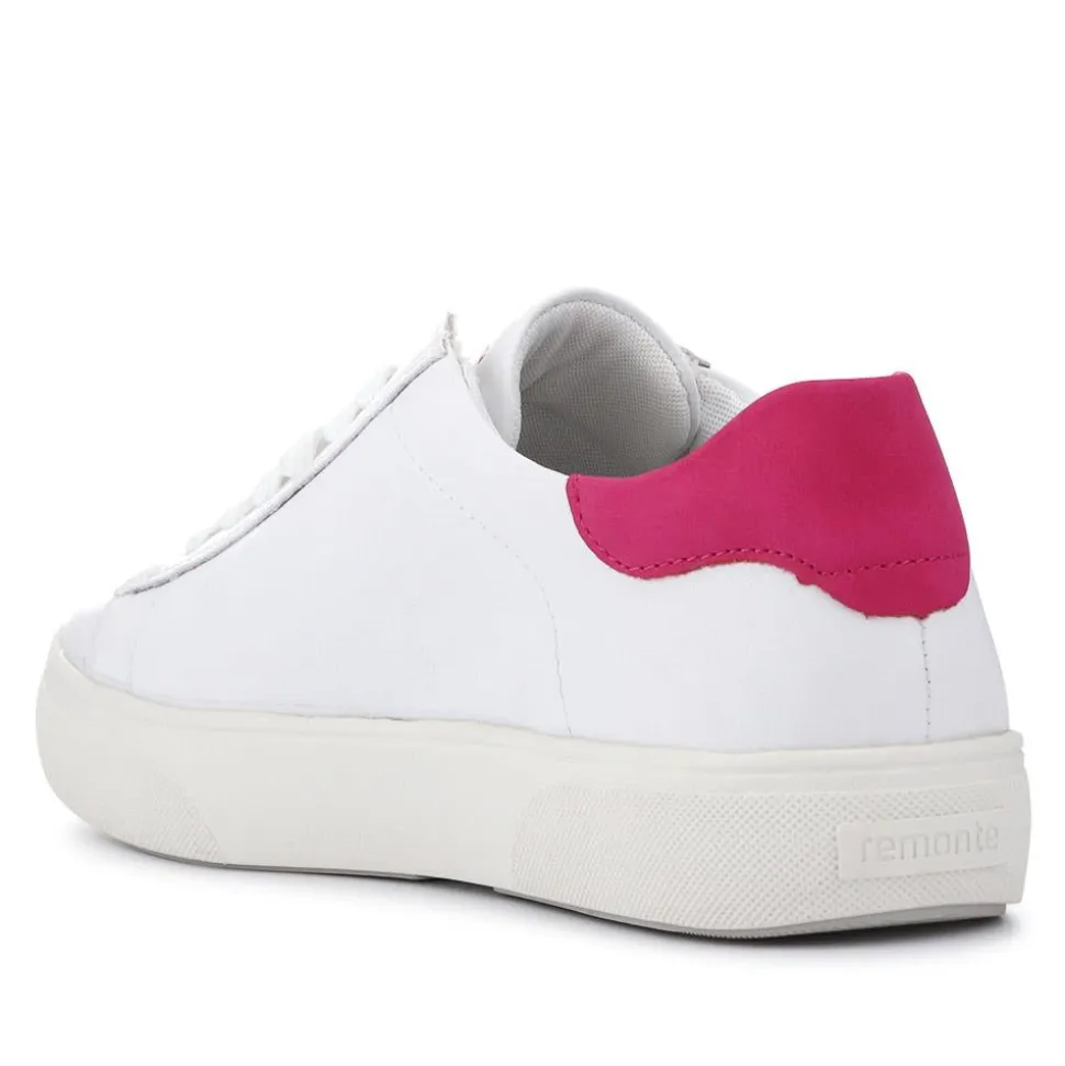 Leather Floral Patterned Trainers - White Multi