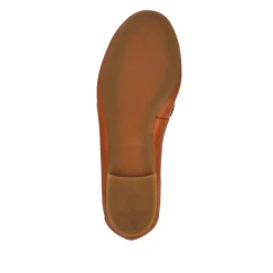 Leather Heeled Loafers - Tan