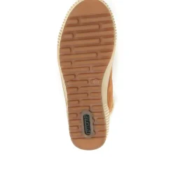 Leather High-Top Trainers - Tan