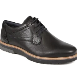 Leather Lace-Up Shoes - Black