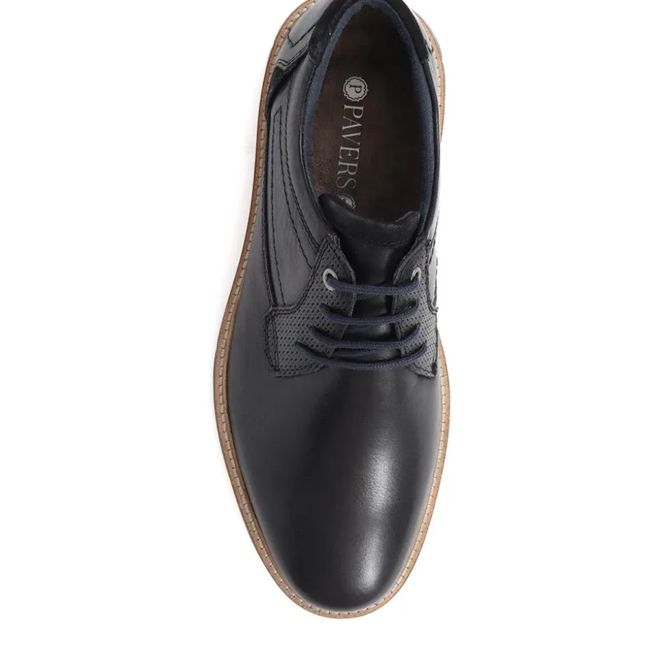 Leather Lace-Up Shoes - Black