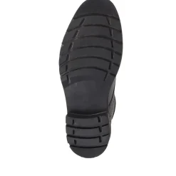Leather Lace-Up Shoes - Black-Grey